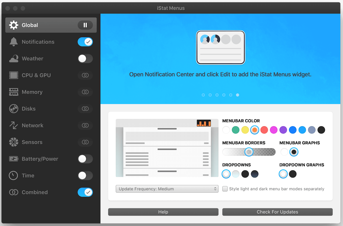 iStat Menus 6.61 破解版 macOS菜单栏系统管理器