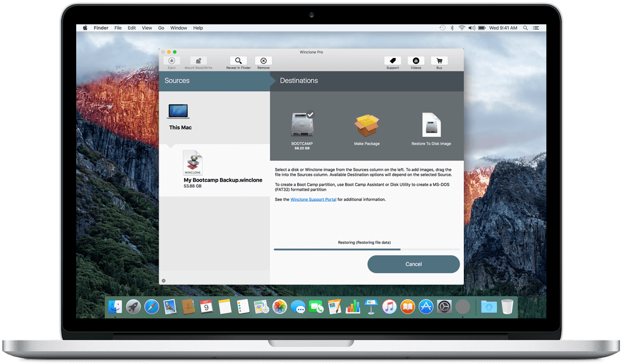 Winclone 6.1.2 for Mac 破解版 克隆你的Boot Camp分区