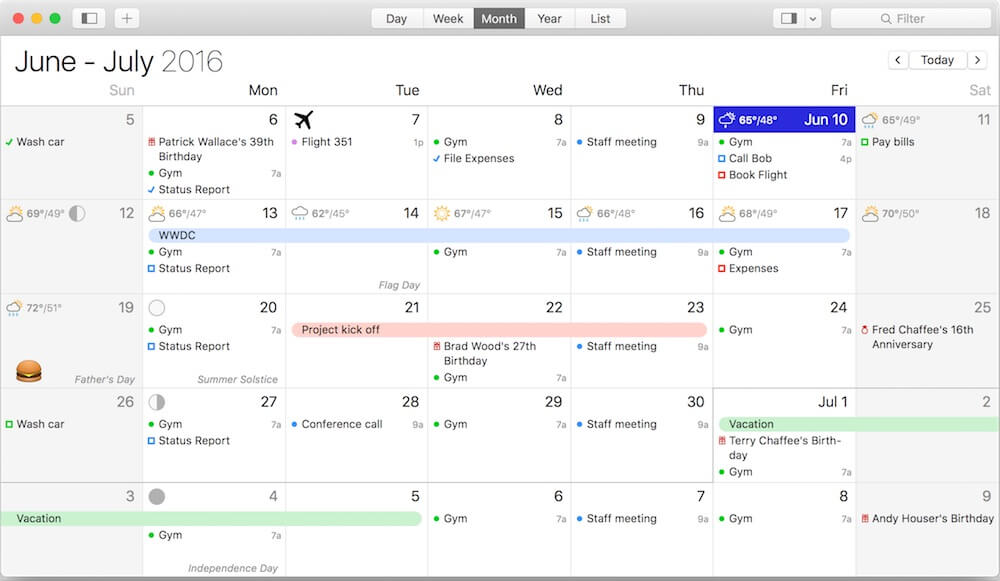 BusyCal 3.2 for Mac 破解版 具有多个同步选项的强大的日历应用程序
