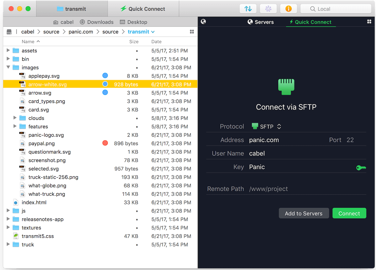 Transmit 5.8.6 for Mac 破解版 优秀的FTP / SFTP客户端